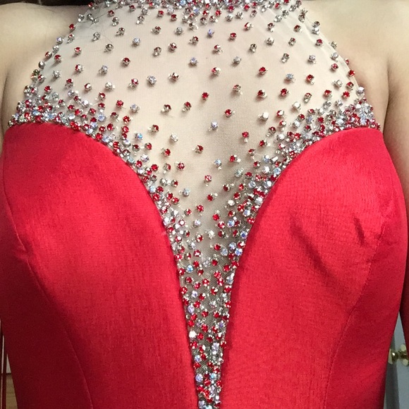 Red Jovani Couture Gown - Picture 4 of 4